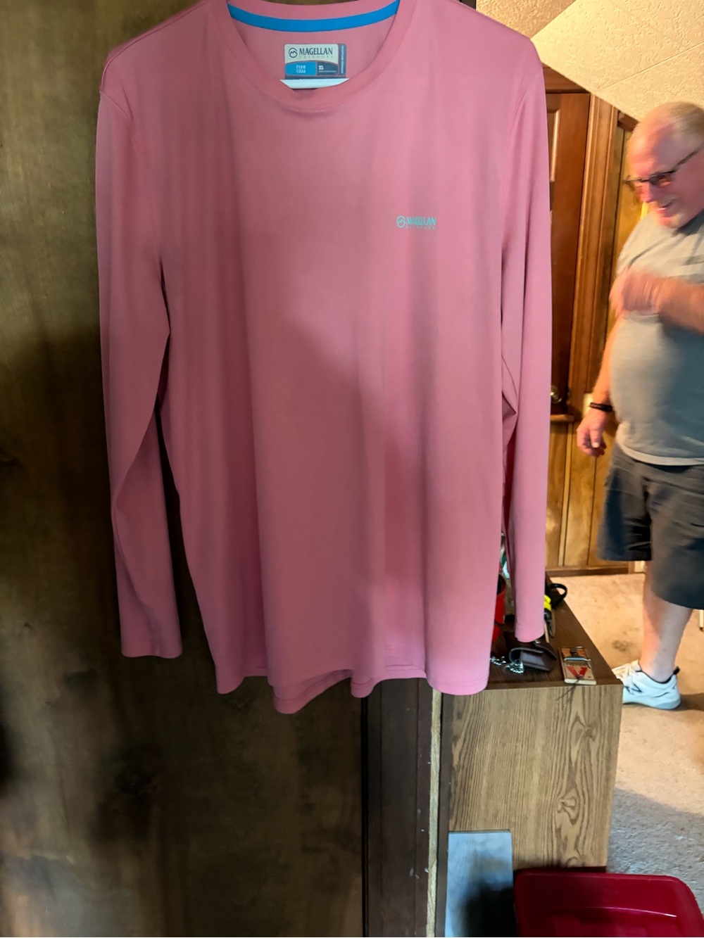 Magellan Outdoors Long-Sleeve Performance Tee in Rose Pink